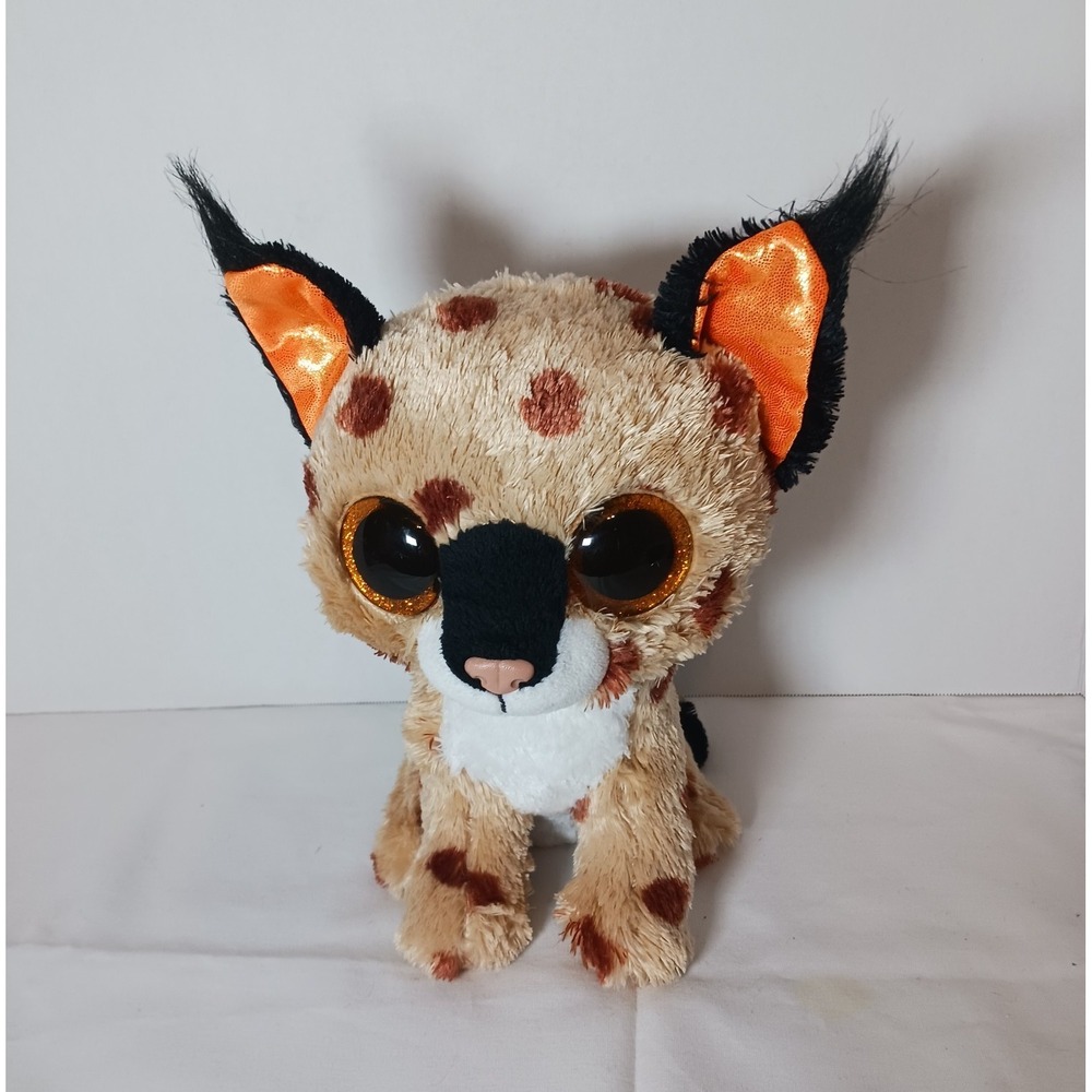Ty Beanie Boos Lynx Plush Stuffed Animal with Big Eyes (2013)